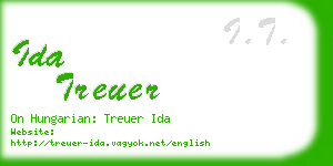 ida treuer business card